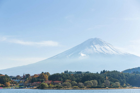 富士山，日本湖