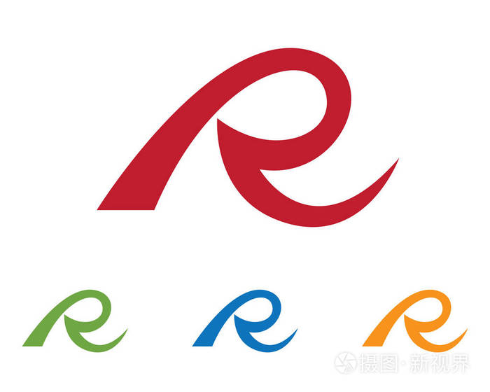 r 字母标志业务专业的标志