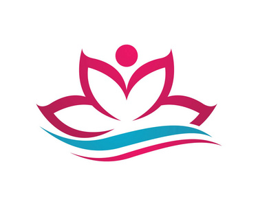 美莲花标志模板美标志模板图标莲花花 logo 模板品牌标识模板公司设计