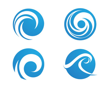 波浪无限水波浪 logo 模板矢量照片