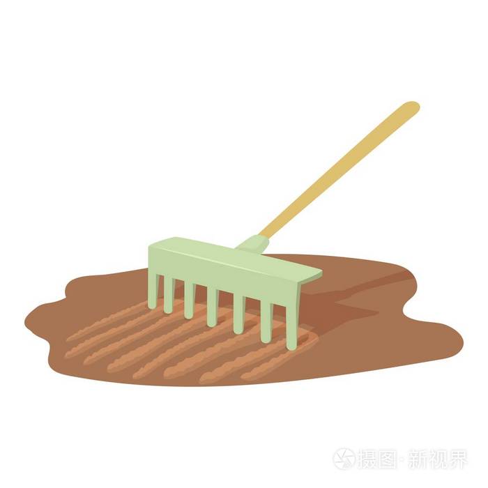 耙子图标卡通风格