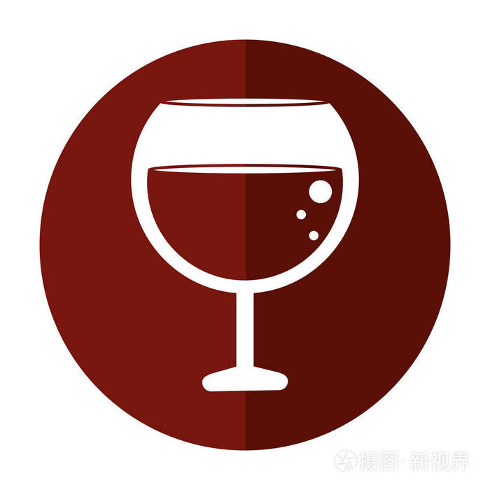 玻璃白兰地酒饮料酒精阴影
