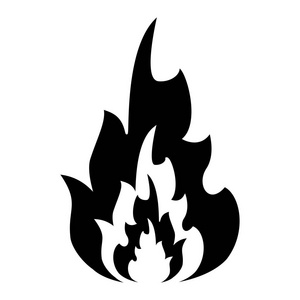剪影热的火焰喷火设计照片