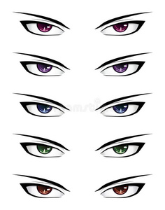 动漫男眼孤立动漫女孩动漫女孩动漫型女商务手持电话3d