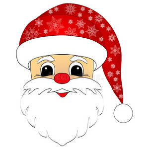 圣诞老人头像照片