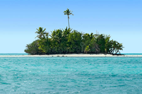 库克群岛艾图塔基泻湖拉波塔岛景观