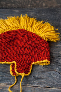 冬季针织的帽