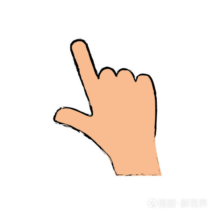 手用手指触摸的东西