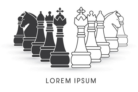 不寻常的国际象棋国际象棋平面设计照片