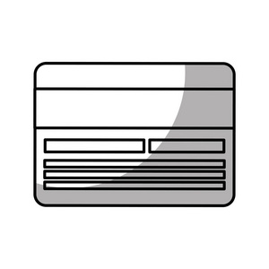 信用卡孤立的图标
