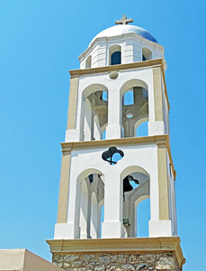 在希腊的教堂塔