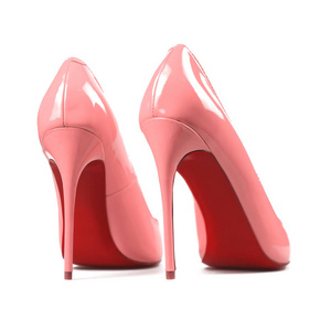 女性粉红鞋