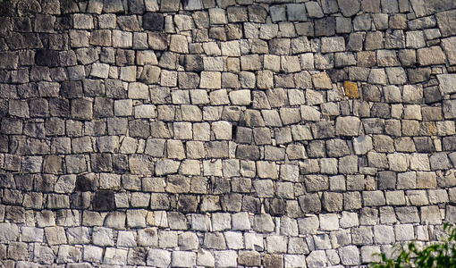 日本京都古堡的古石墙。