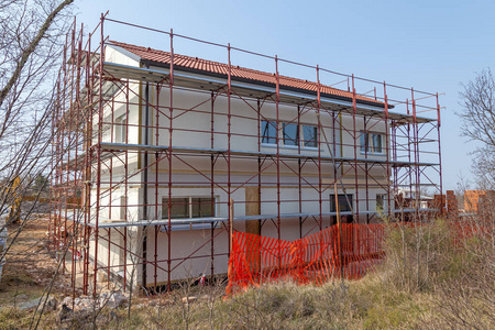 国内脚手架房子准备整理门面照片