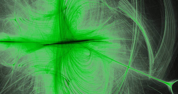 绿色的抽象线条曲线粒子背景图片