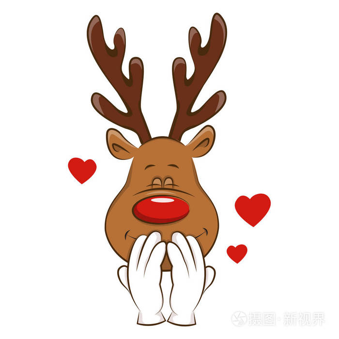 问候你的圣诞驯鹿