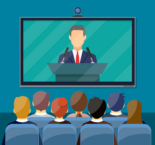 视频会议培训图片-视频会议培训素材-视频会议培训插画-摄图新视界