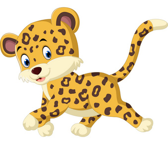 可爱豹纹卡通照片