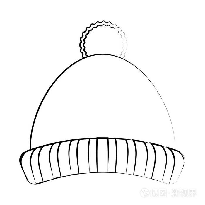 冬天布设计的帽子插画-正版商用图片0w7ec6-摄图新视界
