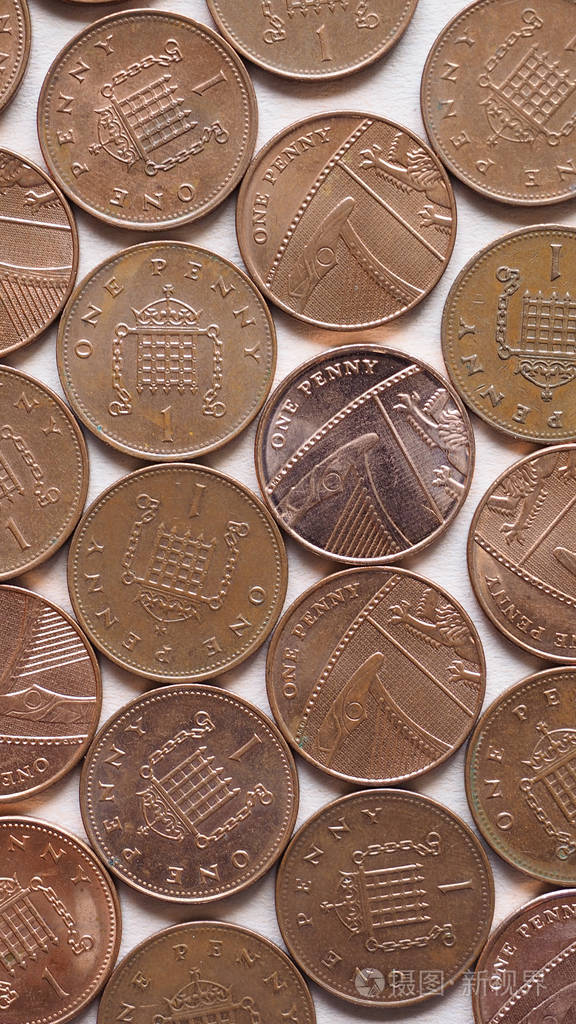 gbp英镑硬币垂直