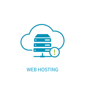 与互联网云存储计算 ne web 宿主服务器图标