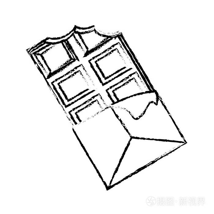 美味的巧克力棒插画-正版商用图片0w7x7g-摄图新视界