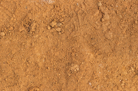 柔软的棕色的土壤.在顶视图上拍一张照片照片