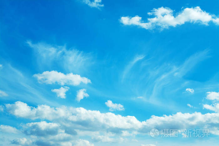 软云蓝蓝的天空