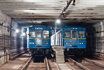 地铁隧道。基辅，乌克兰。基辅，乌克兰