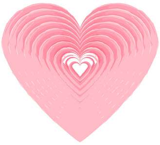 心的形状设计为爱情符号的