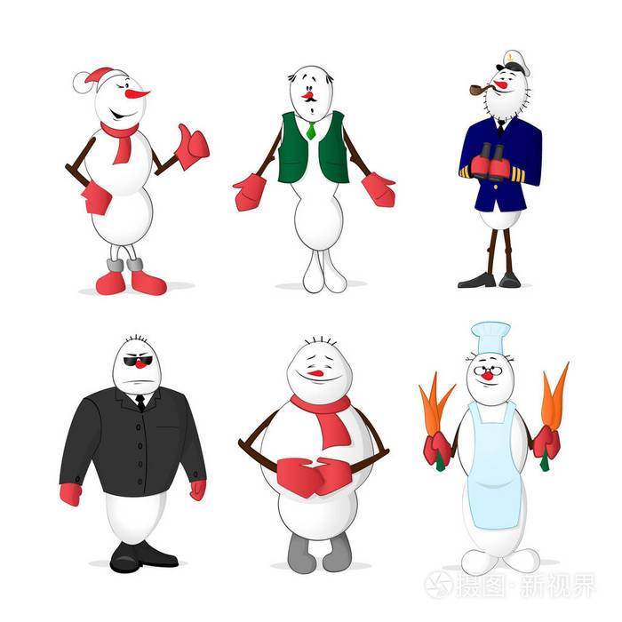 组的雪人职业保镖耸耸肩膀船长烹饪