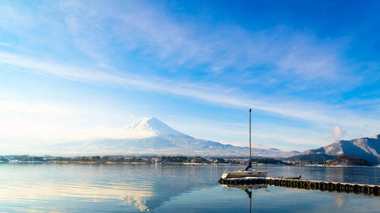 富士山和河口湖日本