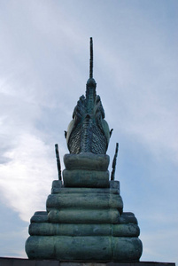 在泰国龙喷泉和里程碑