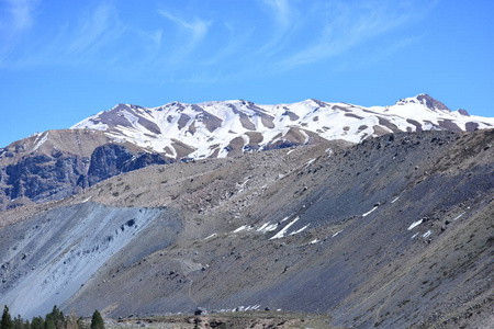 冰川 雪和山在智利圣地亚哥