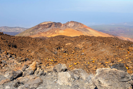 顶部的 El 火山，特内里费岛