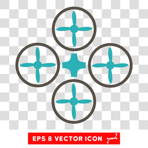 Quadcopter Eps 矢量图标
