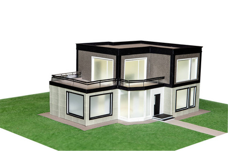 房子模型的三维图片