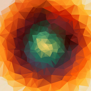 圆的抽象的 2d 的几何的丰富多彩的背景衬托