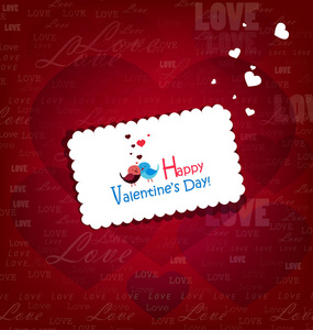 快乐的情人节卡片。爱浪漫的背景