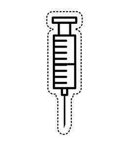 注射器医疗孤立的图标