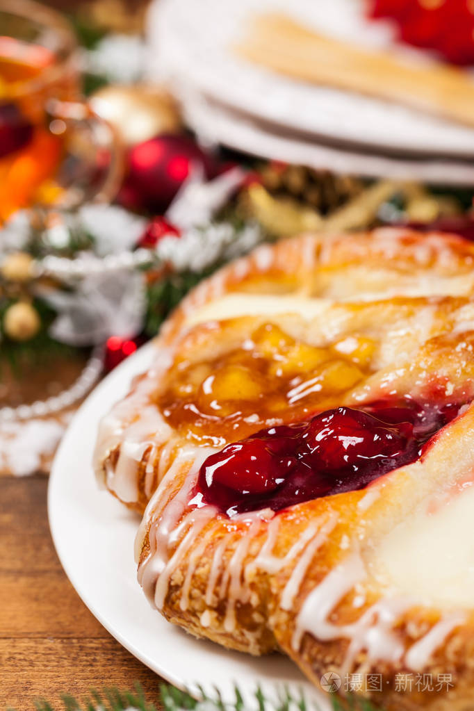 丹麦点心环甜点