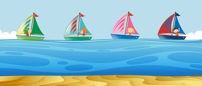 船漫画海盗帽子向白色的背景卡通章鱼无缝模式的海上生活明亮的颜色