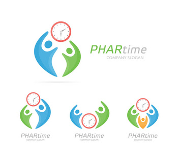 时间和家庭符号或图标.