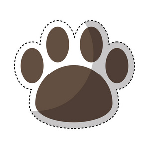 吉祥物足迹孤立的图标12 可编辑动物图标集.包括符号足迹 蜘蛛 蛇等.