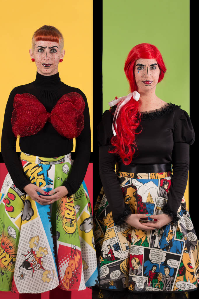 波普艺术时尚女孩