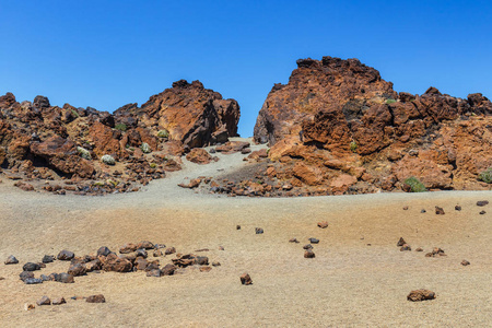 埃尔泰德火山在西班牙加那利群岛的特内里费岛