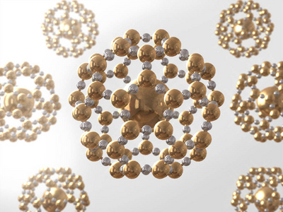 科学原子分子 Dna 模型结构 3d 渲染