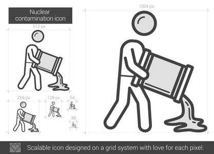 核污染线图标