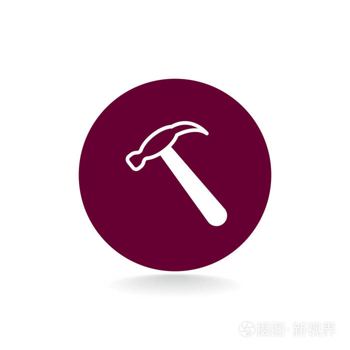 锤子平面样式图标