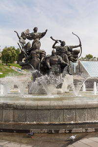 城市创始人，独立广场的纪念碑。基辅，乌克兰